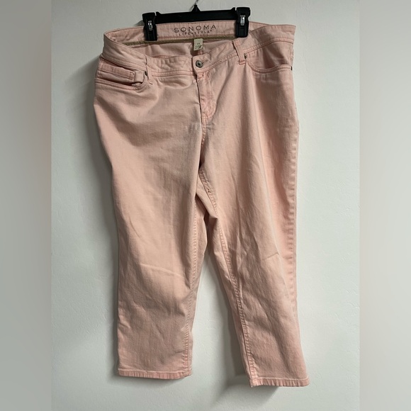 Sonoma Women's Pink Jeans - Picture 3 of 7